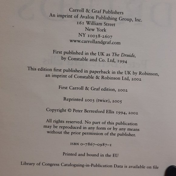 Softcover Book "The Druids" by Peter Berresford Ellis - Picture 9 of 9